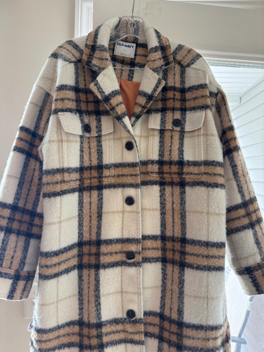 OLD NAVY plaid shacket. Size Large
